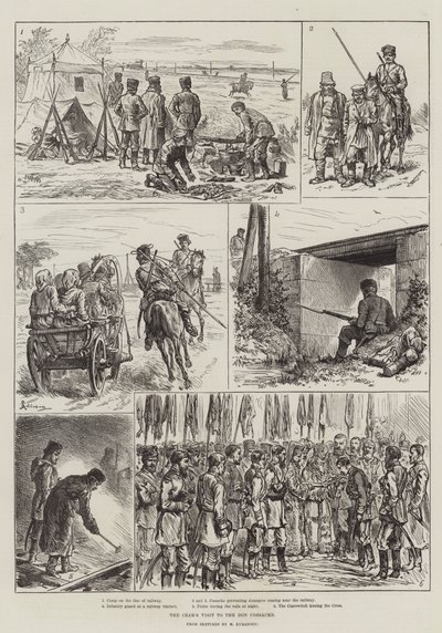 La visite du tsar aux cosaques du Don - Johann Nepomuk Schonberg